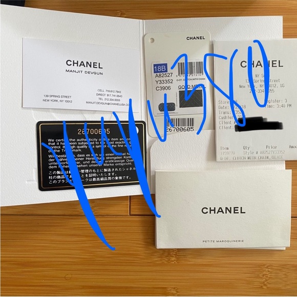 Chanel Clutch on Chain in black caviar leather - Picture 6 of 8